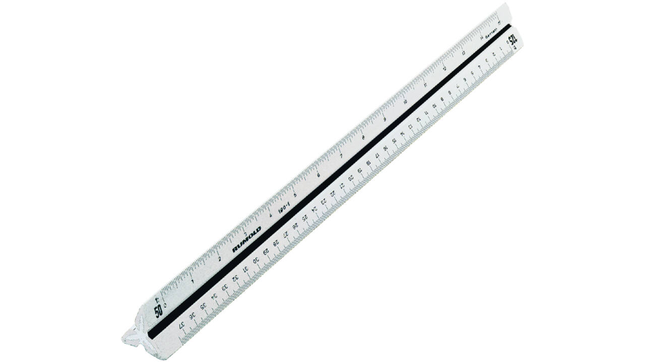 Schaalstok Rumold 150/30 4 1:100/200/250/300/400/5