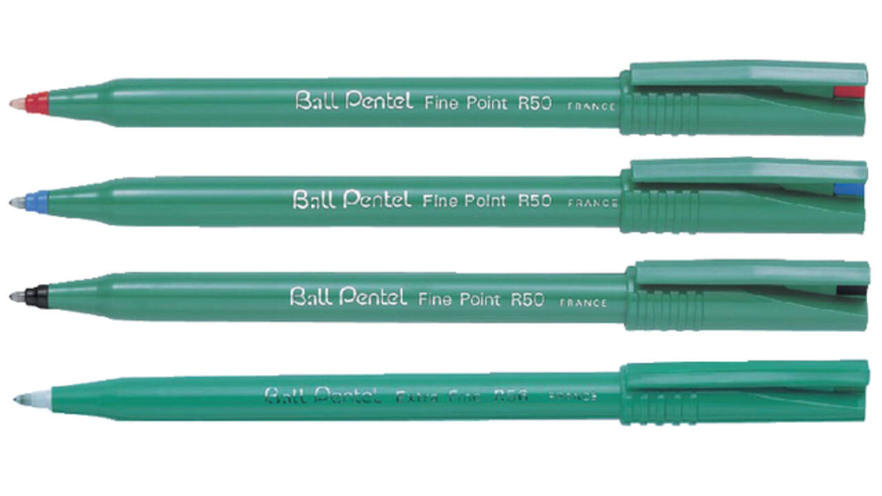 Rollerpen Pentel R50 medium blauw