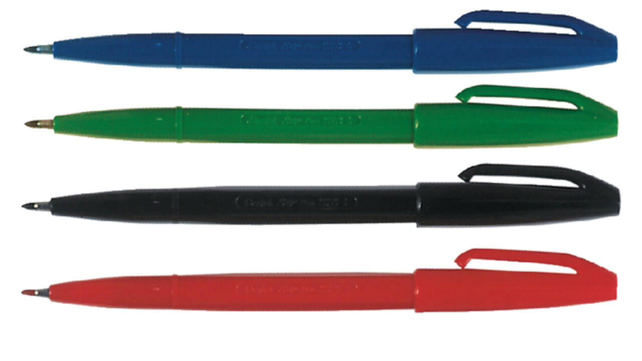 Fineliner Pentel Signpen S520 medium blauw