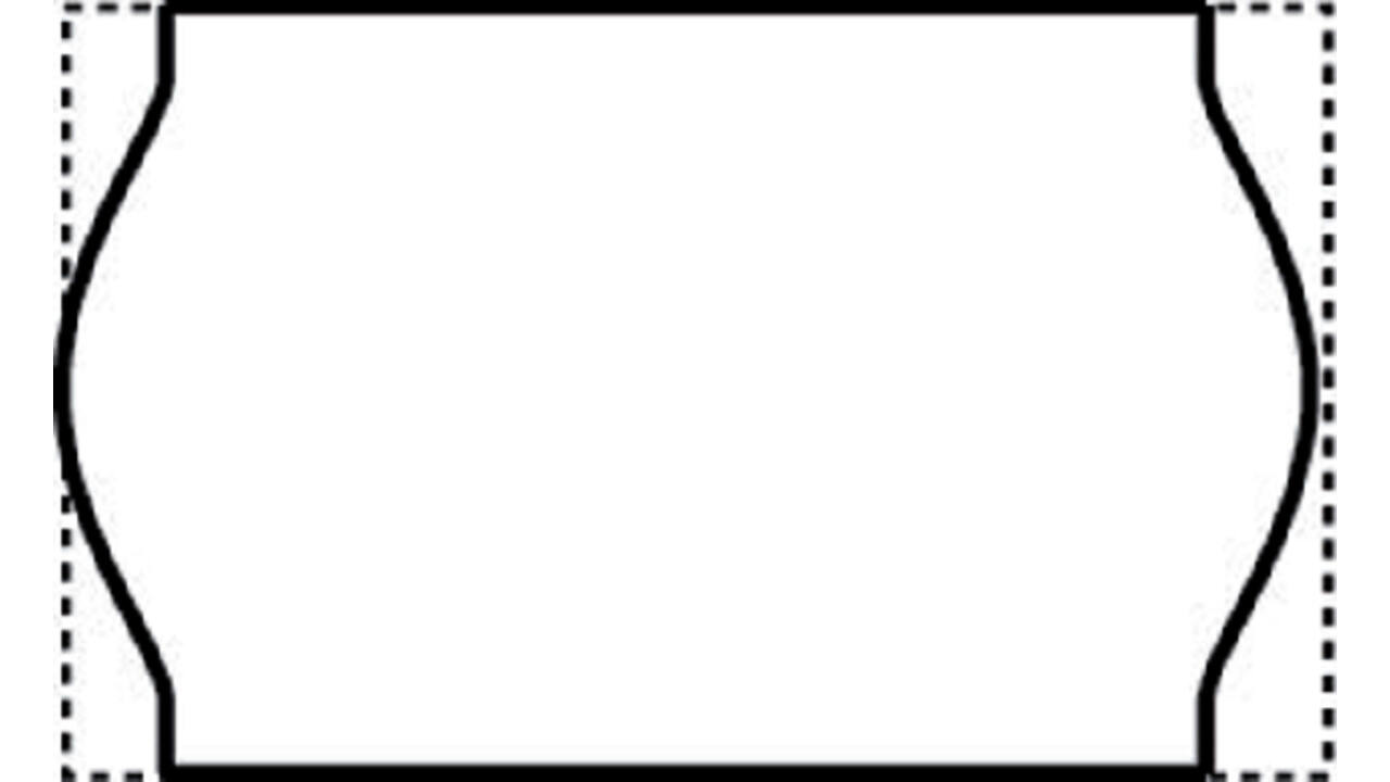 Prijsetiket 16x26mm Open-Data S14/Sato Judo permanent wit 1000 stuks