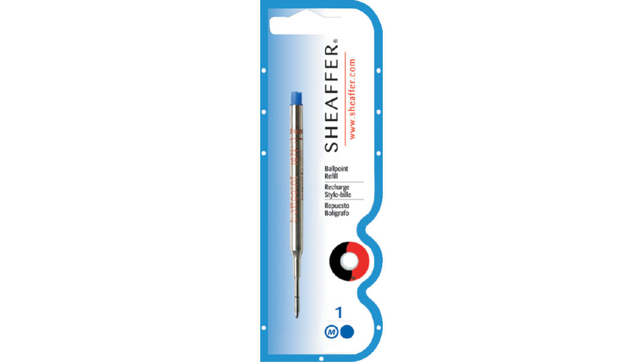 Balpenvulling Sheaffer medium blauw blister à 1 stuk
