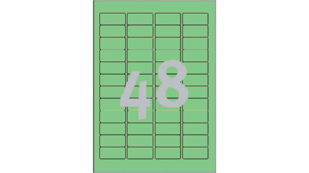 Etiket Avery L6040-20 45.7x21.2mm groen 960 stuks