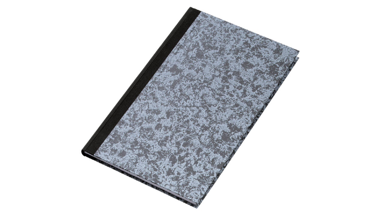 Notitieboek Djois Atlanta Excellent genaaid 330x205mm 96 blz lijn grijs gewolkt