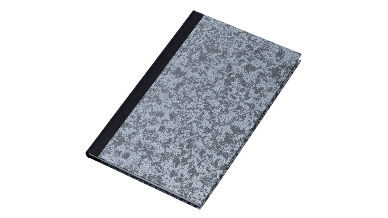 Notitieboek Djois Atlanta Excellent genaaid 330x205mm 288blz lijn grijs gewolkt