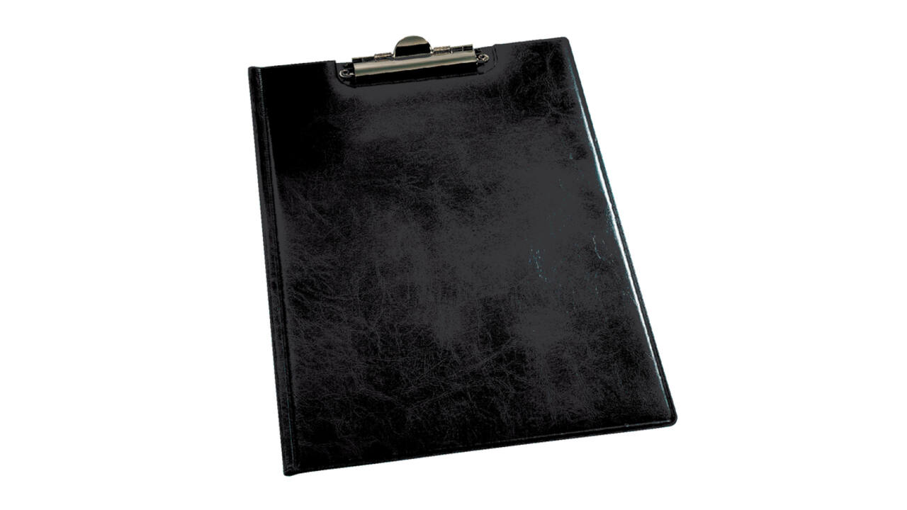 Klembordmap Durable 2355 A4 met kopklem en insteek zwart
