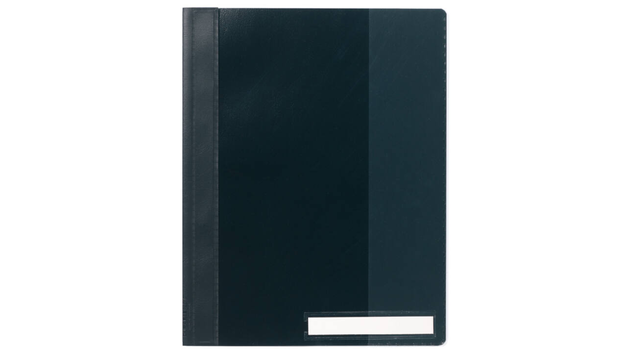 Snelhechter Durable A4 PVC extra breed zwart