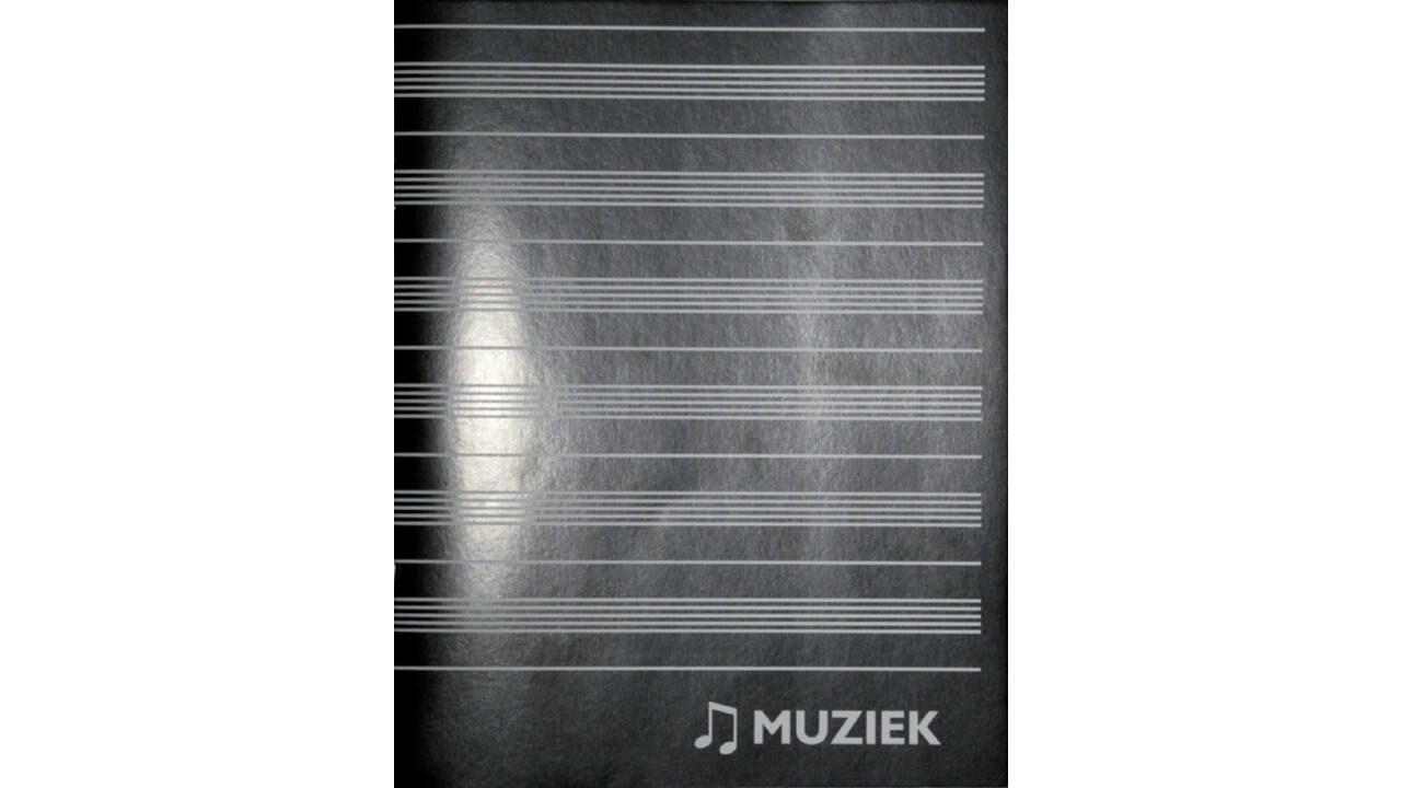 Muziekschrift Qbasic 165x210 36blz 70gr zwart