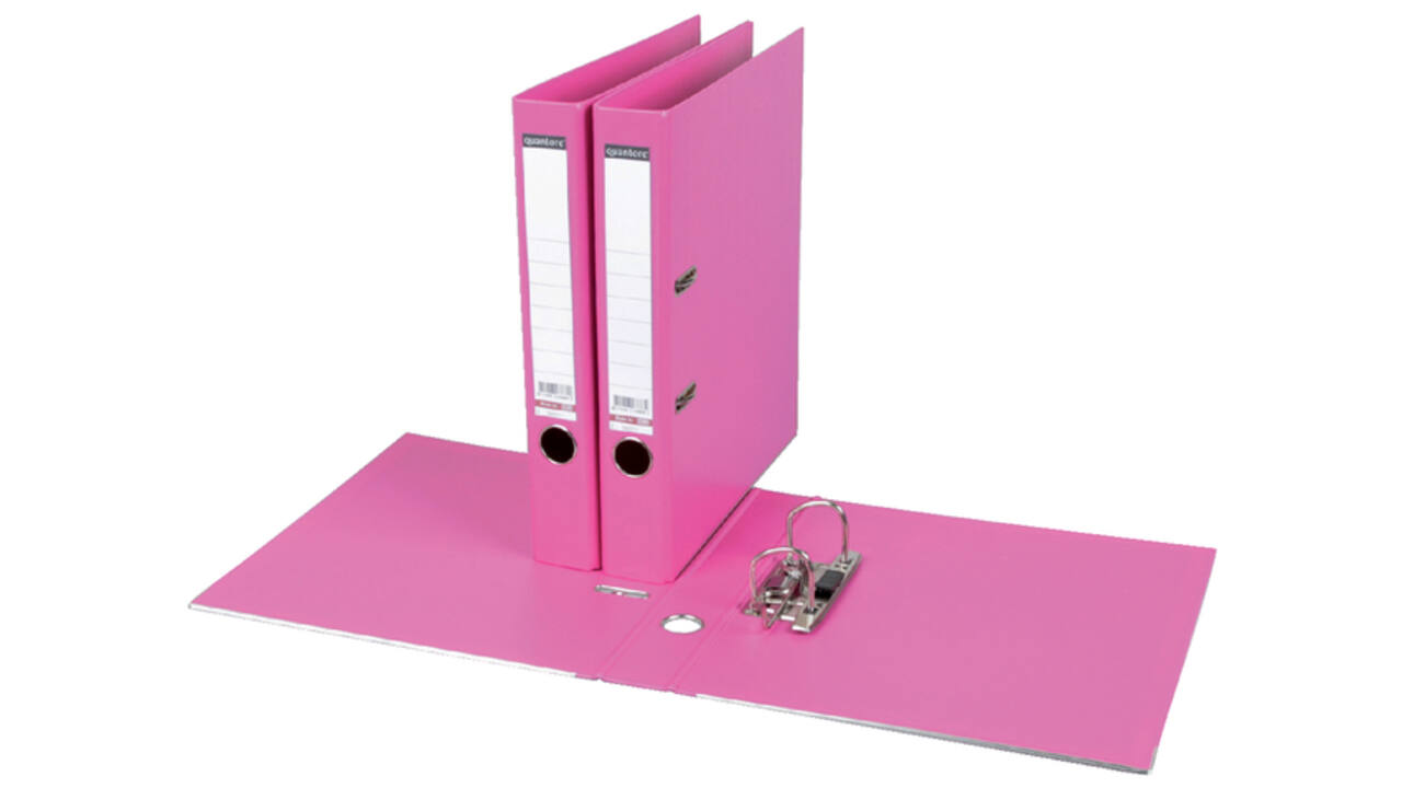 Ordner Quantore A4 50mm PP roze