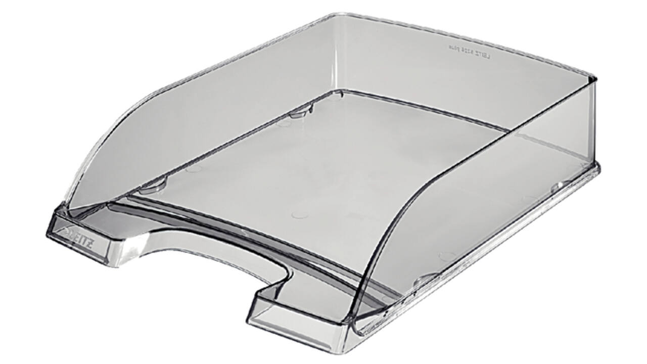 Brievenbak Leitz Plus A4 transparant rookglas