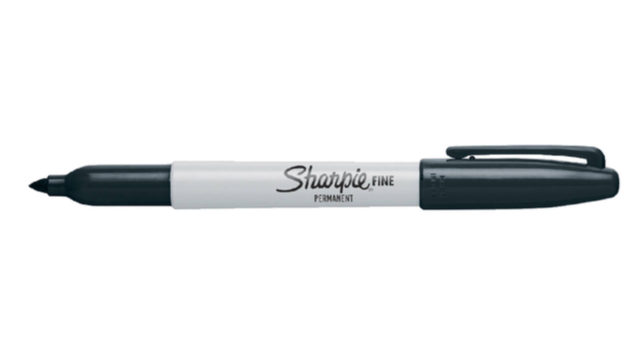 Viltstift Sharpie rond fijn zwart