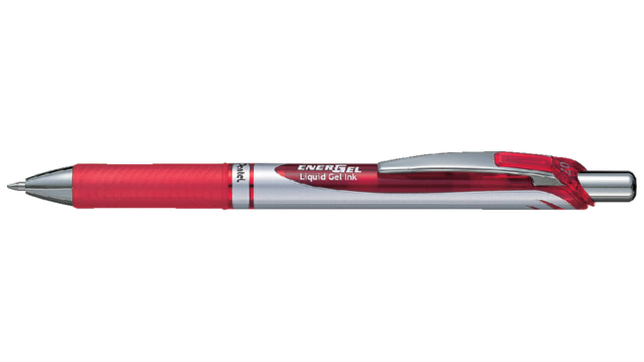 Gelschrijver Pentel BL77 Energel medium rood