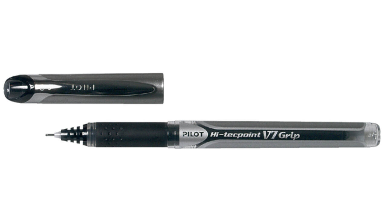 Rollerpen PILOT Hi-Tecpoint Grip V7 medium zwart