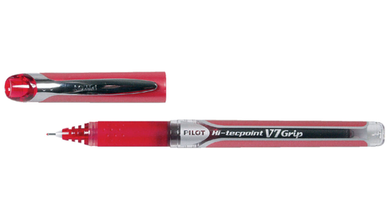 Rollerpen PILOT Hi-Tecpoint Grip V7 medium rood
