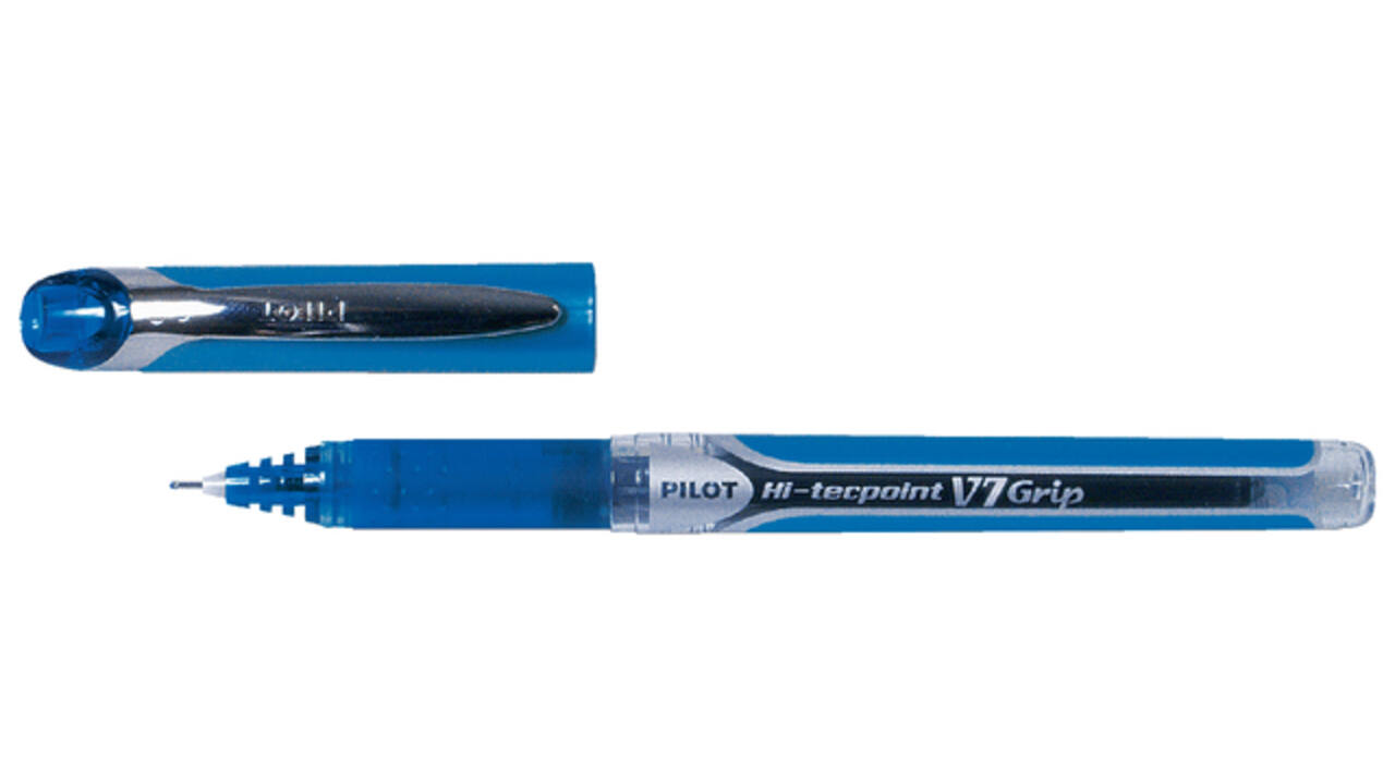 Rollerpen PILOT Hi-Tecpoint Grip V7 medium blauw