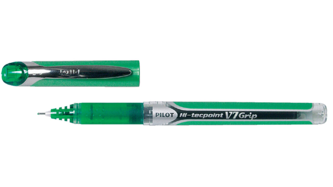 Rollerpen PILOT Hi-Tecpoint Grip V7 medium groen