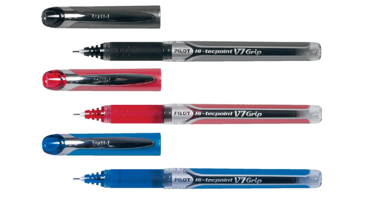 Rollerpen PILOT Hi-Tecpoint Grip V7 medium rood
