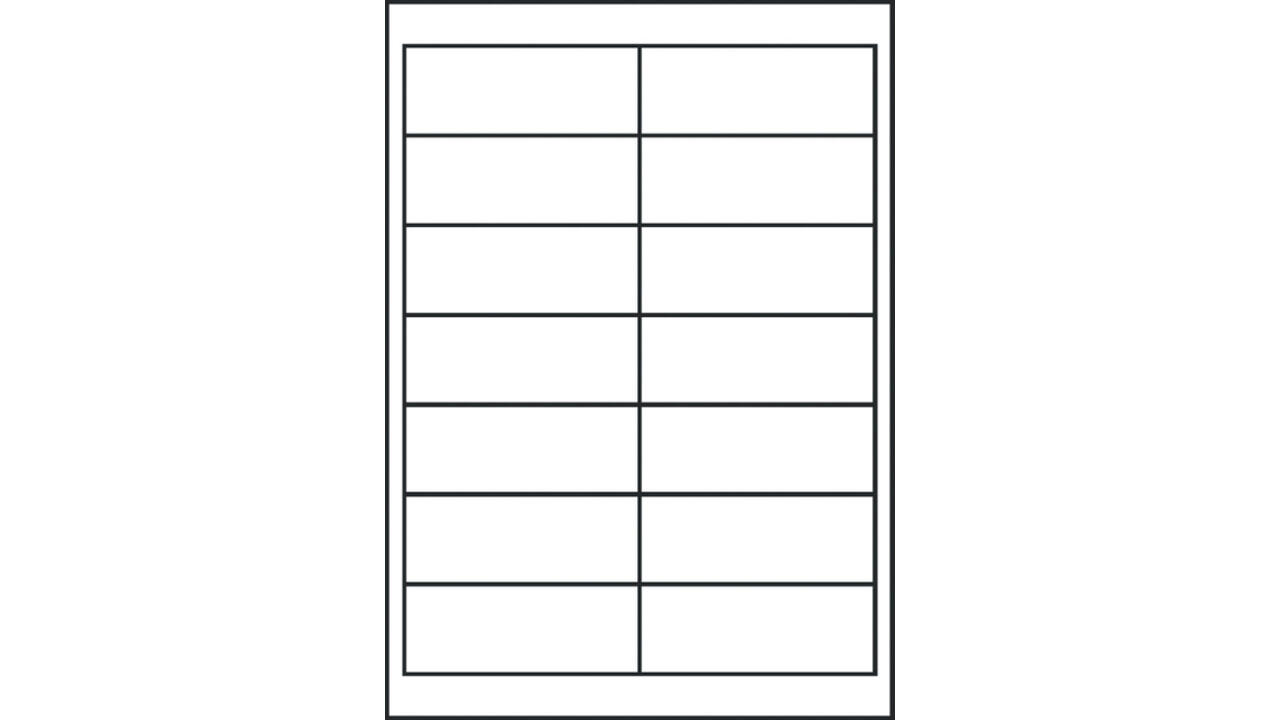 Etiket Avery 3678 97x37mm wit 1400 stuks