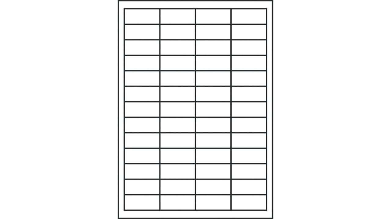 Etiket Avery 3650 48x21mm wit 5200 stuks