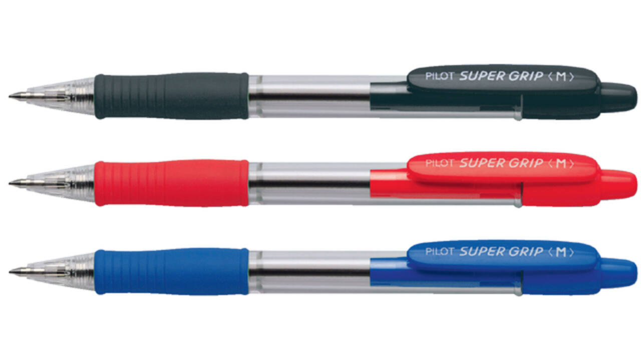 Balpen PILOT Super Grip medium zwart