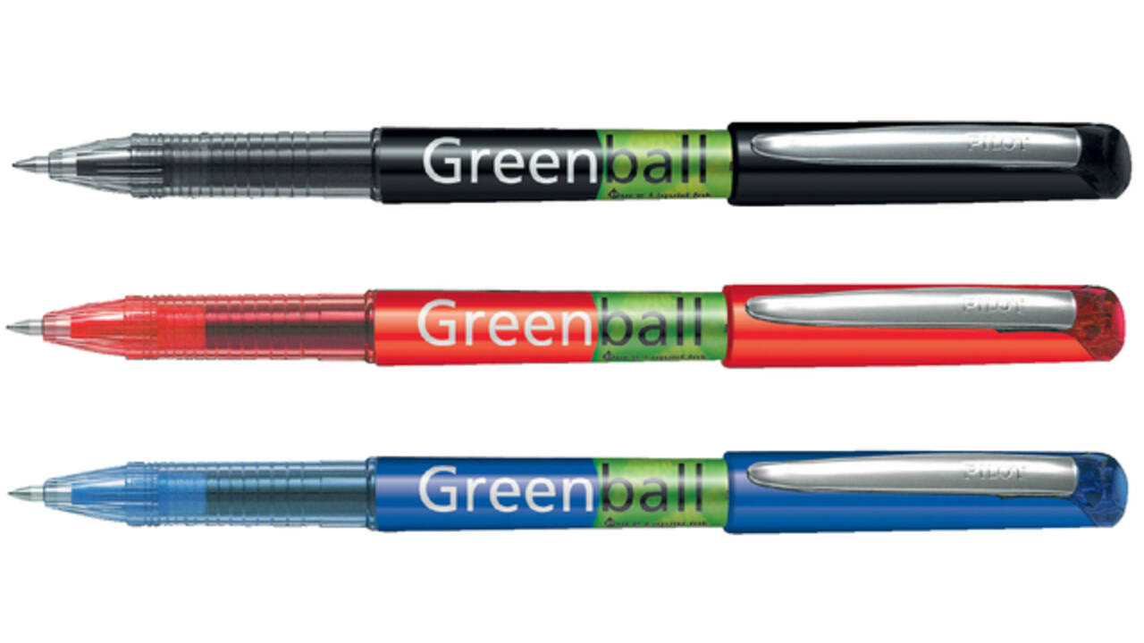 Rollerpen PILOT Greenball Begreen medium rood