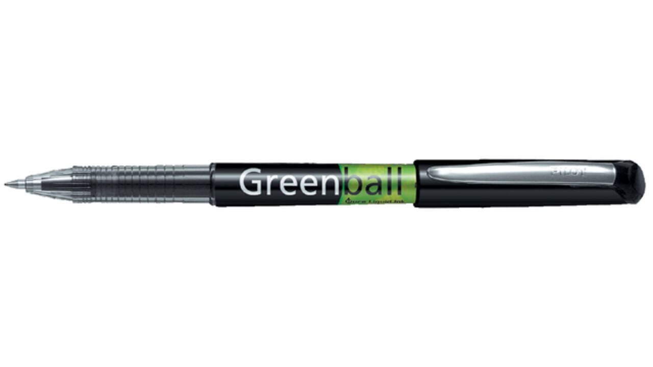 Rollerpen PILOT Greenball Begreen medium zwart
