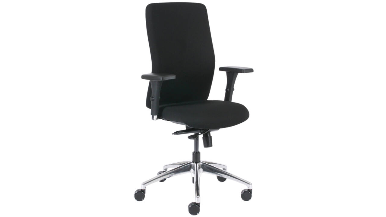 Bureaustoel Euroseats Milano synchroom zwart