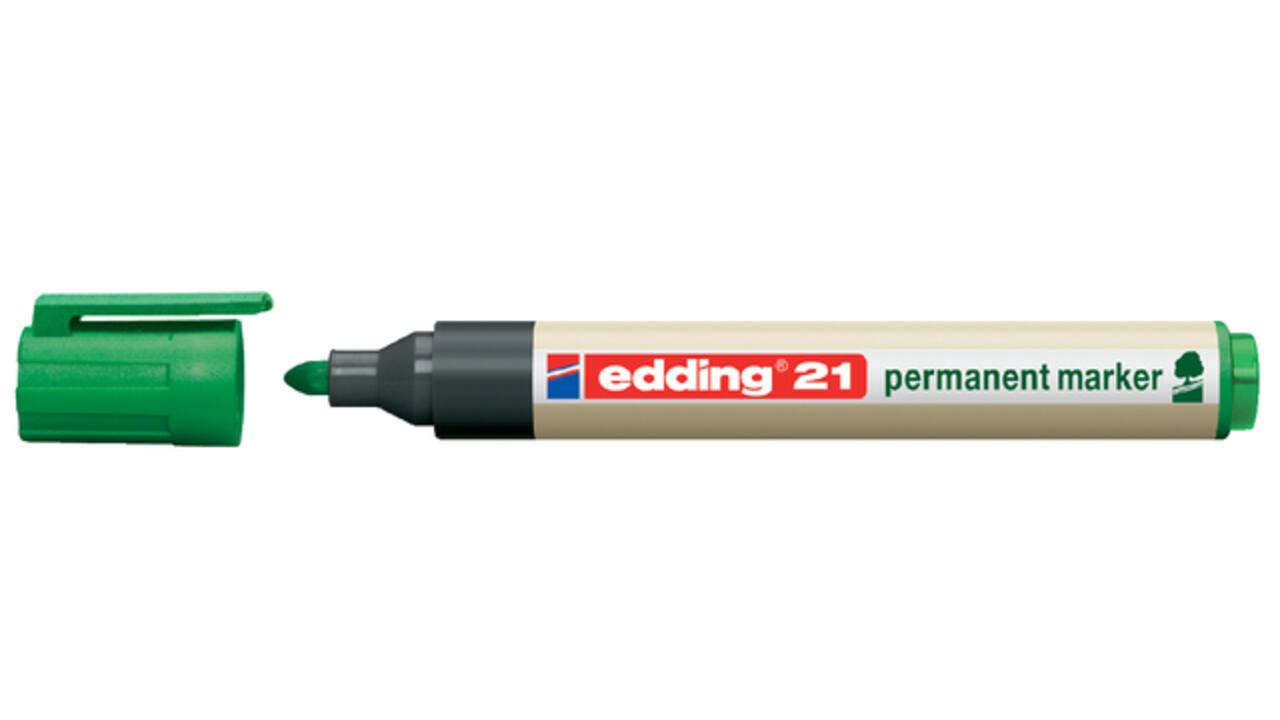 Viltstift edding 21 EcoLine rond groen 1.5-3mm