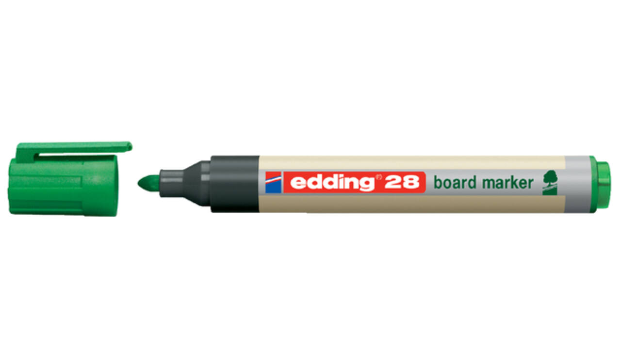 Whiteboardmarker edding 28 EcoLine rond 1.5-3mm groen