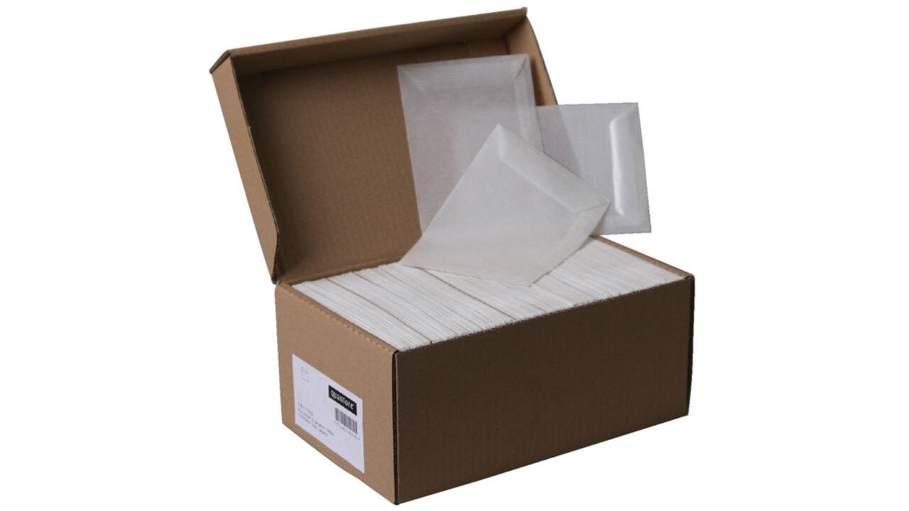 Envelop Quantore loonzak 65x105 50gr pergamijn 1000 stuks