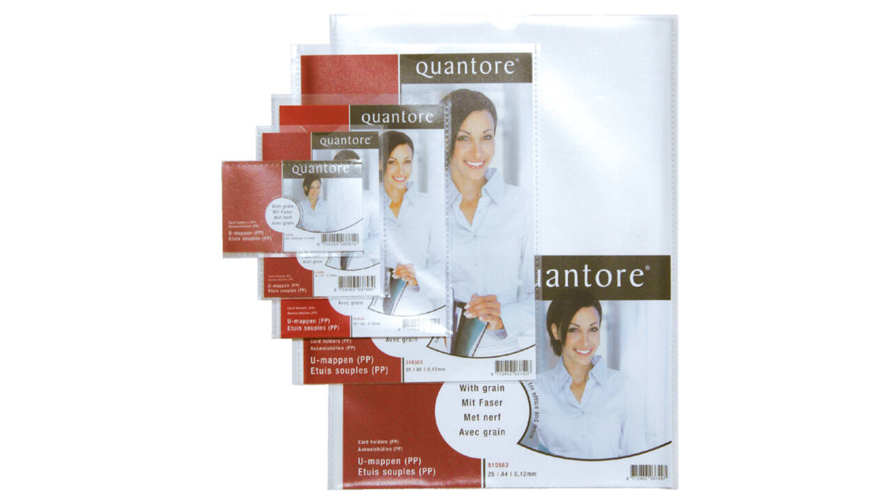 Insteekmap U-model Quantore A4 PP 0.12mm 25 stuks