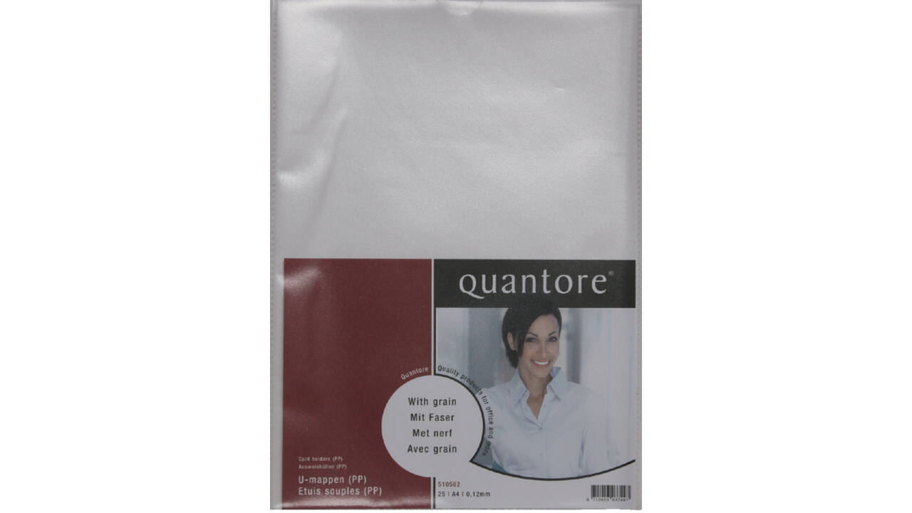 Insteekmap U-model Quantore A4 PP 0.12mm 25 stuks