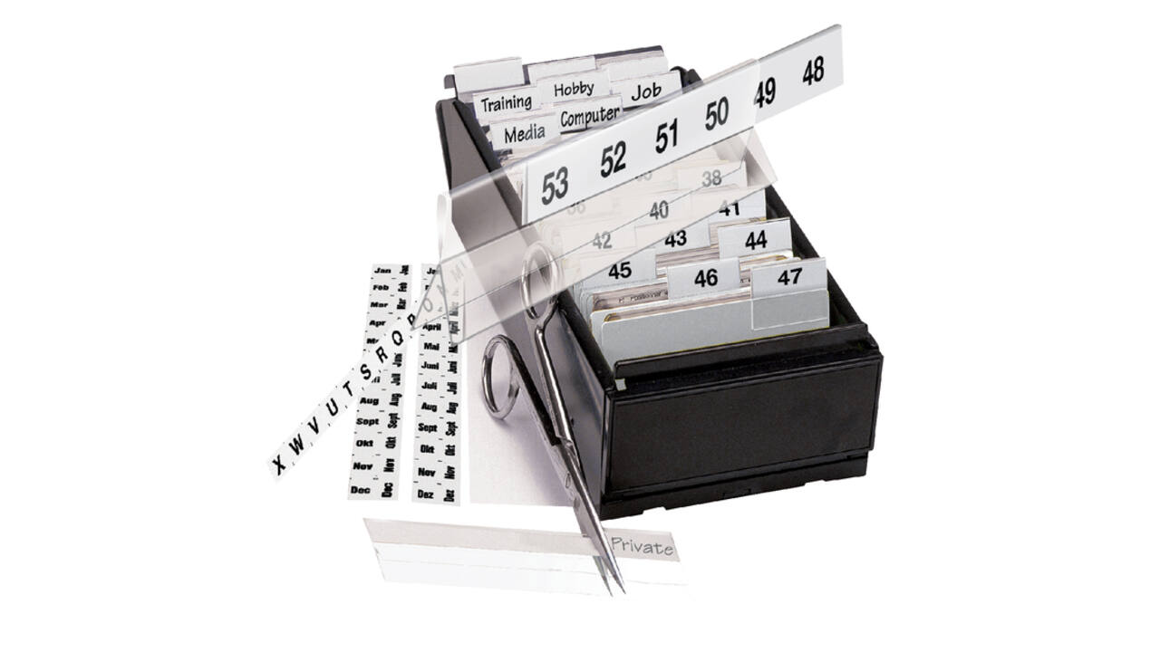 Indextabs Djois 10x150mm zelfklevend aanpasbaar permanent wit 5 stuks