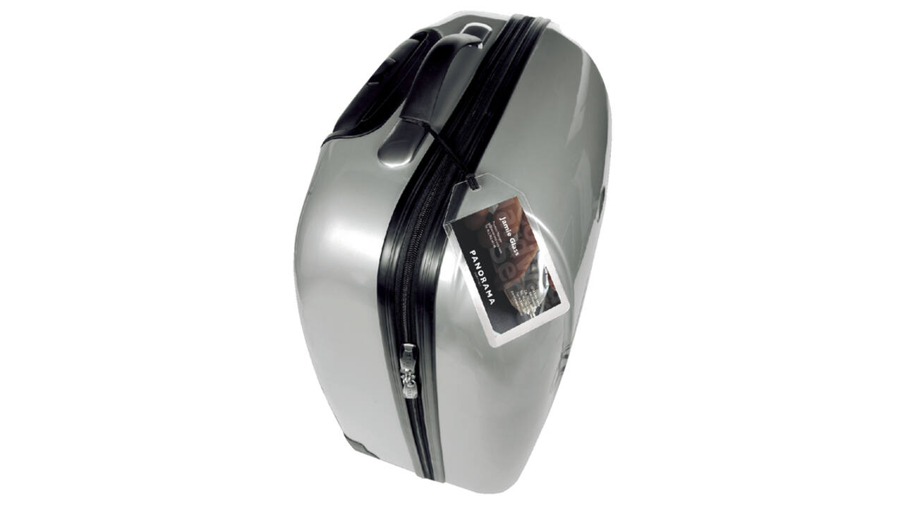 Label bagage Djois 3L 11120 72x123mm met nylonkoord transparant 10 stuks