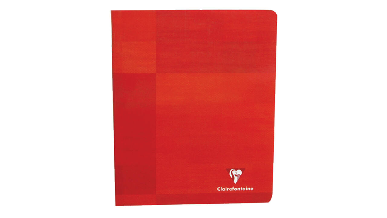 Schrift Clairefontaine 165x210mm lijn 72 pagina's 80gr assorti