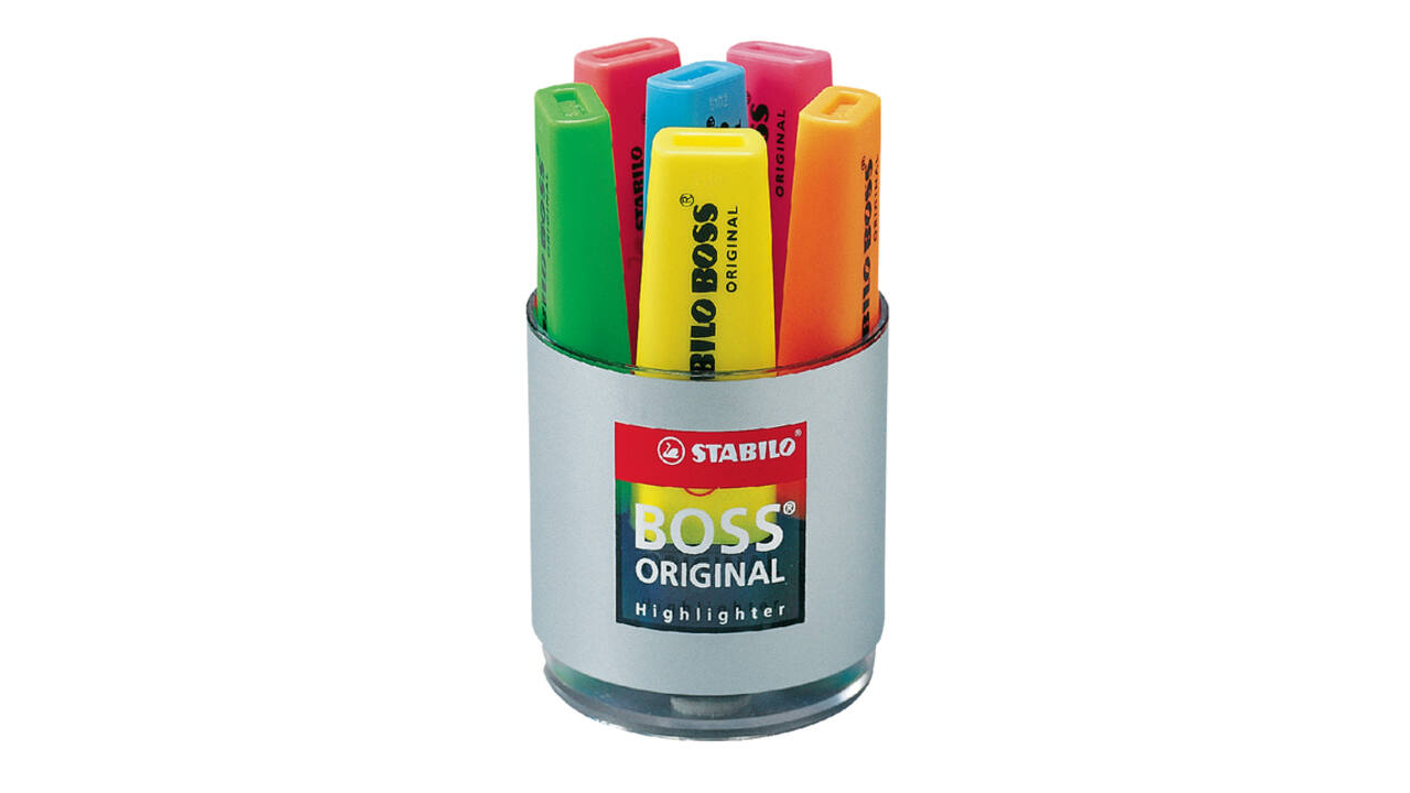 Markeerstift STABILO BOSS Original 70/06 assorti deskset à 6 stuks