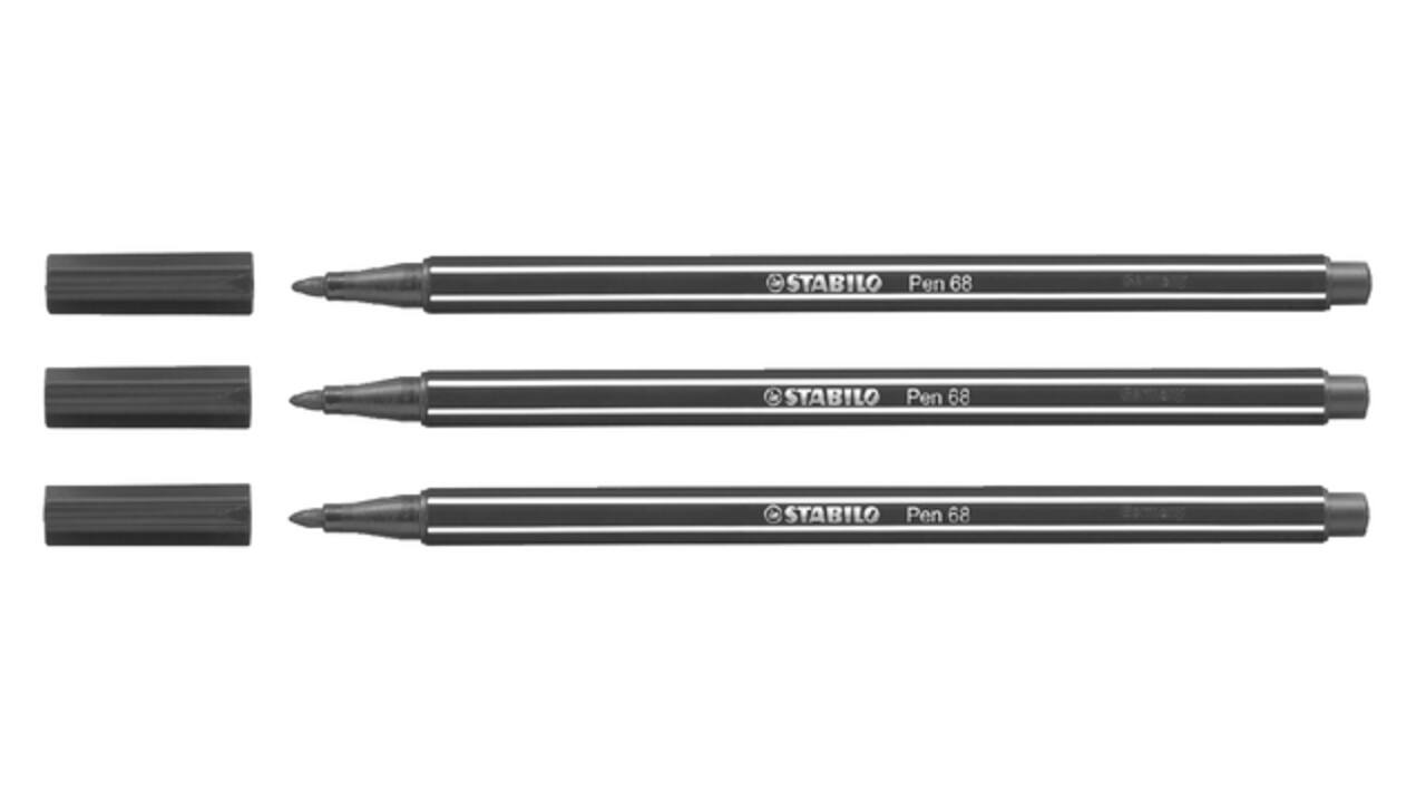 Viltstift STABILO Pen 68/46 medium zwart
