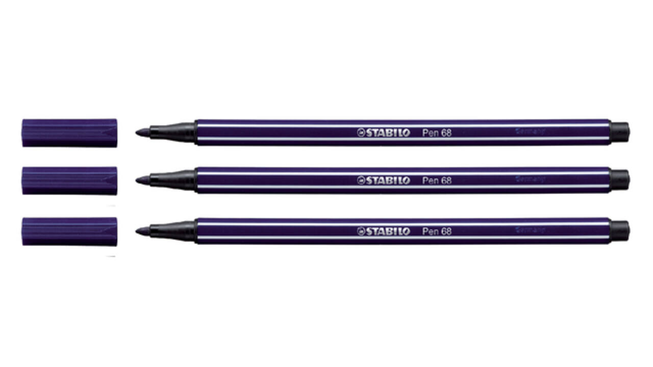 Viltstift STABILO Pen 68/46 medium zwart
