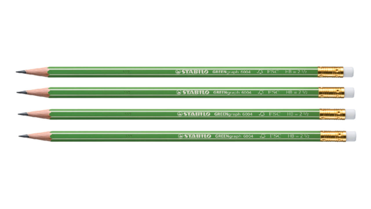 Potlood STABILO Greengraph 6004 HB met gumtop