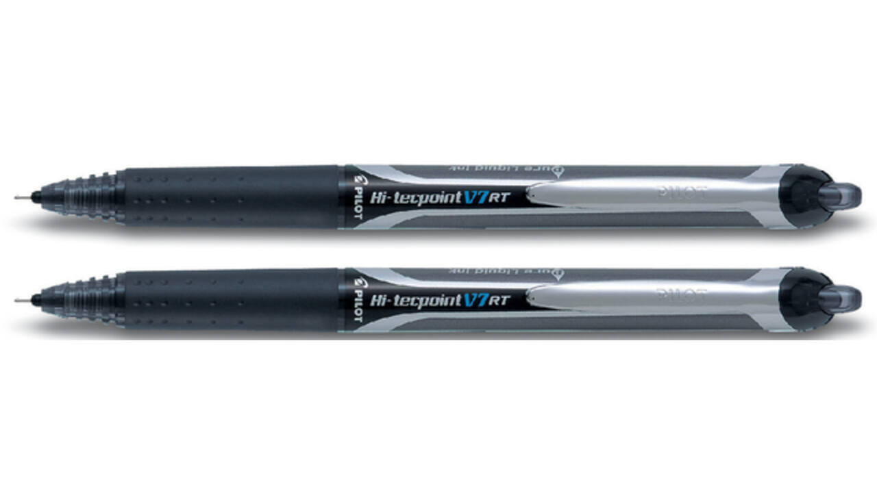 Rollerpen PILOT Hi-Tecpoint V7 RT medium zwart