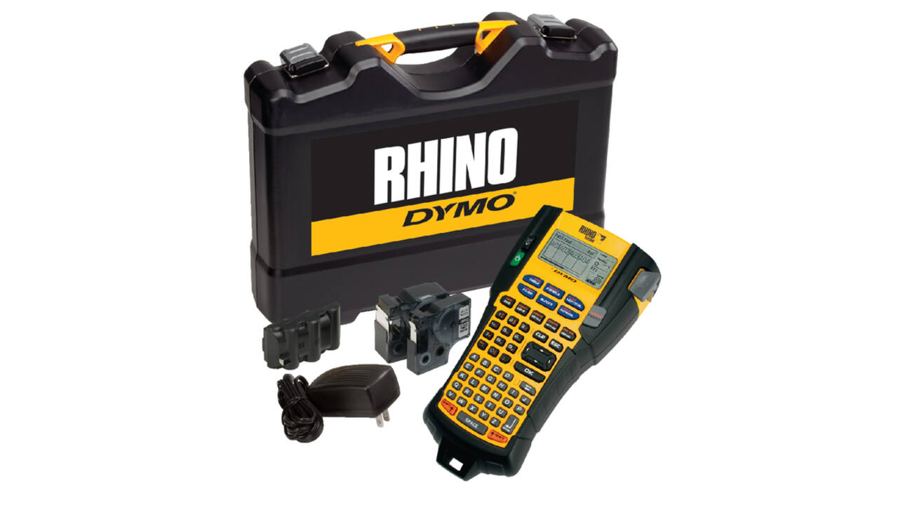 Labelprinter Dymo Rhino 5200 industrieel abc 19mm geel in koffer