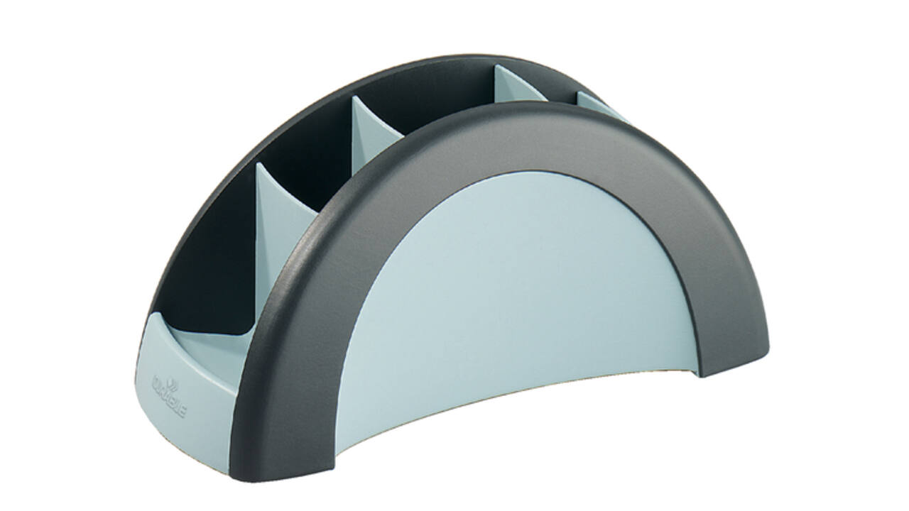 Pennenkoker Durable Vegas 5 vaks zwart/grijs