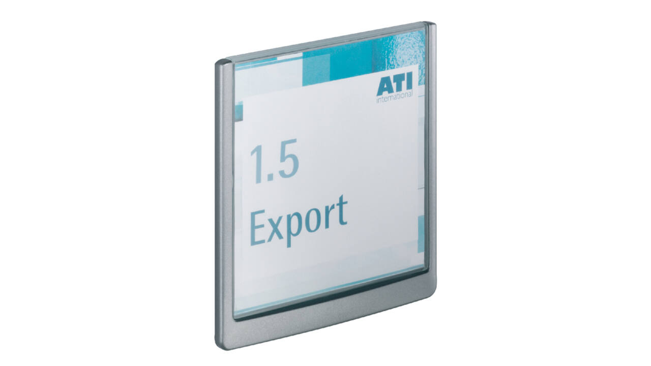 Deurbordje Durable Click sign 149x148,5mm grafiet
