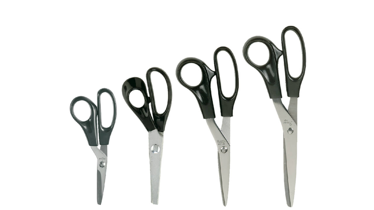 Schaar Quantore 140mm +plastic handvat zwart
