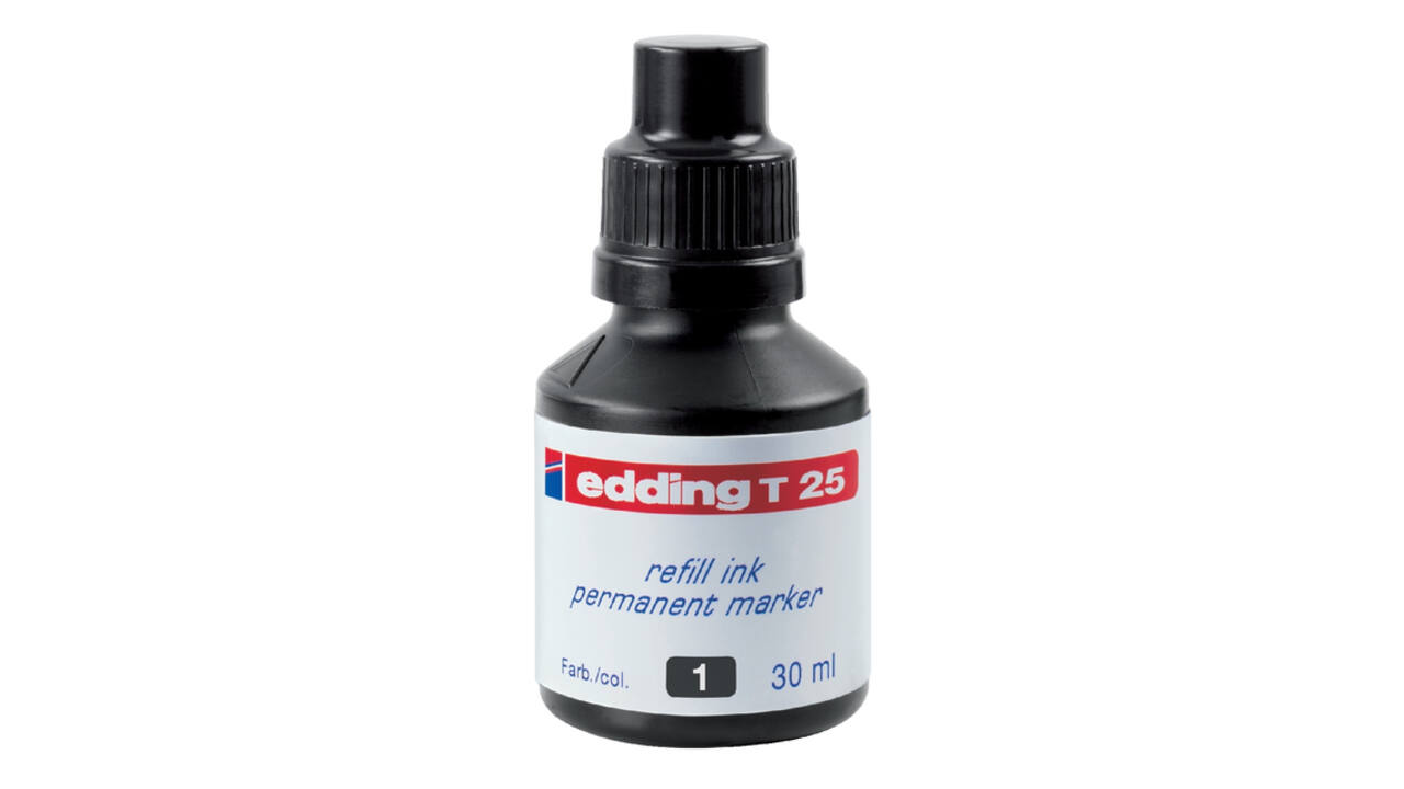 Viltstiftinkt edding T25 zwart