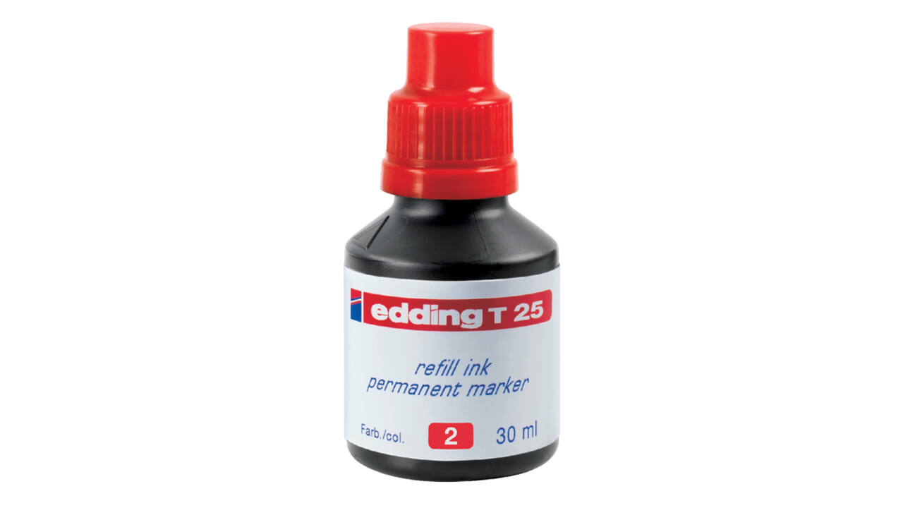 Viltstiftinkt edding T25 rood