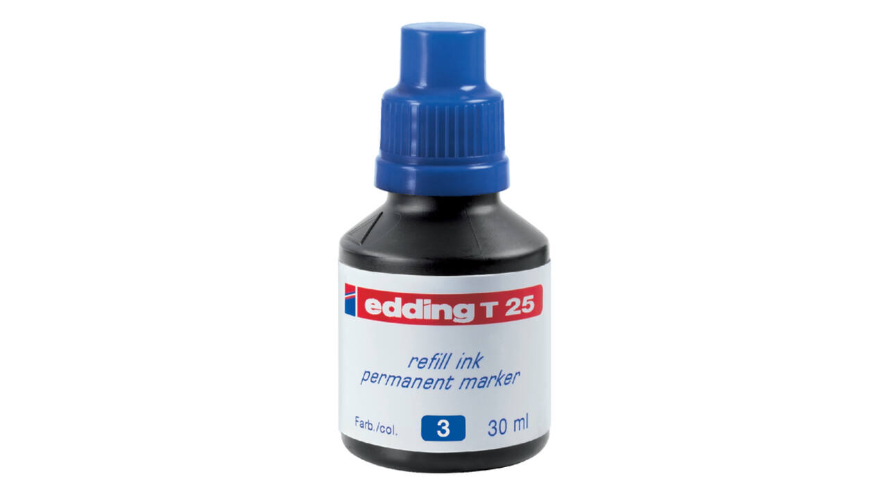 Viltstiftinkt edding T25 blauw