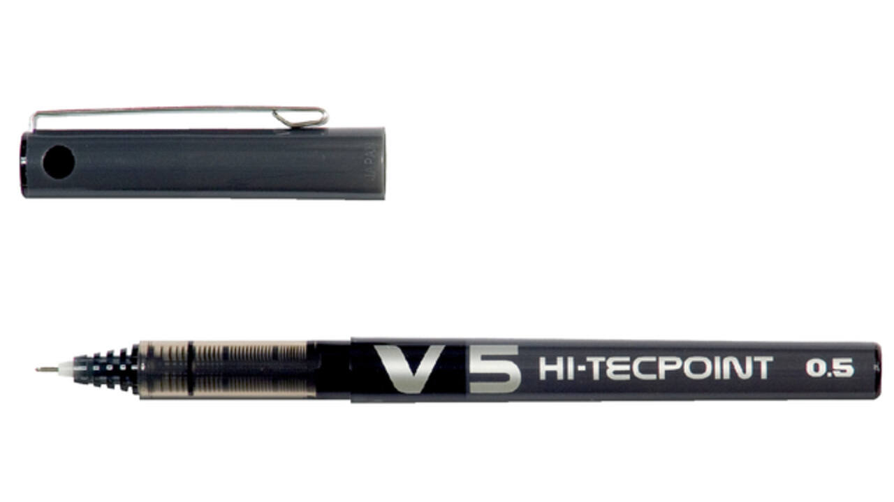 Rollerpen PILOT Hi-Tecpoint V5 fijn zwart