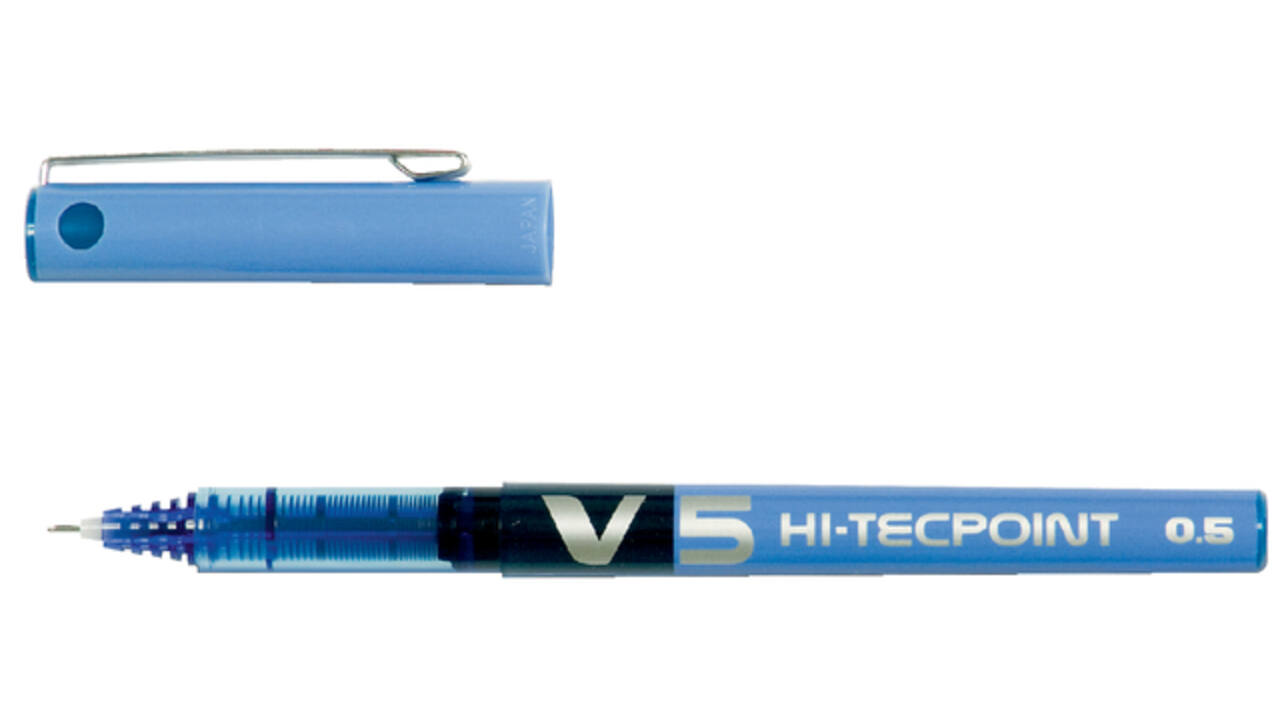 Rollerpen PILOT Hi-Tecpoint V5 fijn blauw