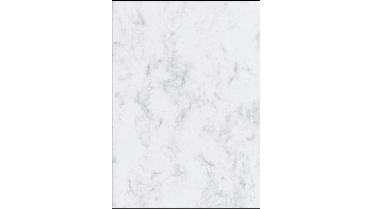 Designpapier Sigel A4 90gr marmer grijs pak à 100 vel