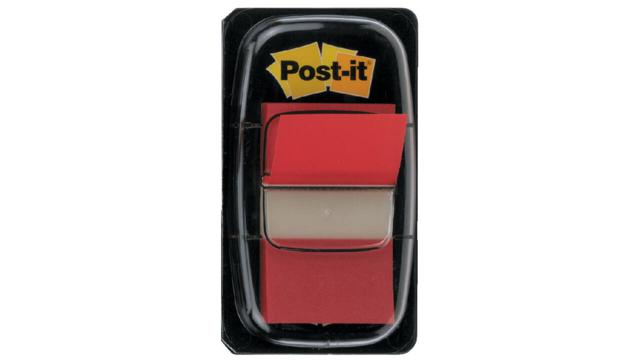 Indextabs Post-it 680 25.4x43.2mm rood 50 tabs